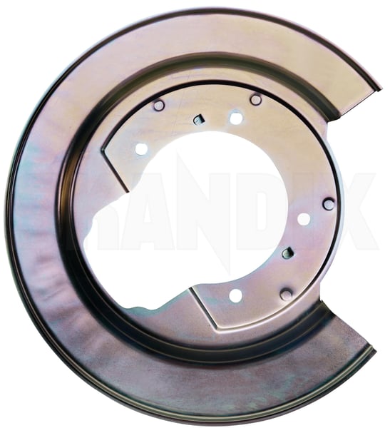 Splash panel, Brake disc right Rear axle  (1104731) - Volvo 850, S70, V70, V70XC (-2000) - Keywords: backing plate brake rotor brakerotors dust shields rotors splash guard splash panel brake disc right rear axle Own-label allwheel all wheel awd axle drive rear right xwd