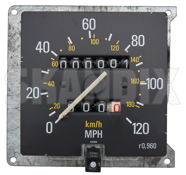 Speedometer MPH United Kingdom 1259311 (1105758) - Volvo 200 - Keywords: speedometer mph united kingdom tachometer Genuine 0 120 kingdom mph system united vdo