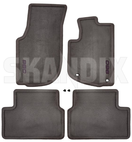 Floor accessory mats grey 9177889 (1106943) - Volvo 900 - Keywords: floor accessory mats grey Genuine accessories drive for grey hand original rhd right righthand right hand righthanddrive vehicles