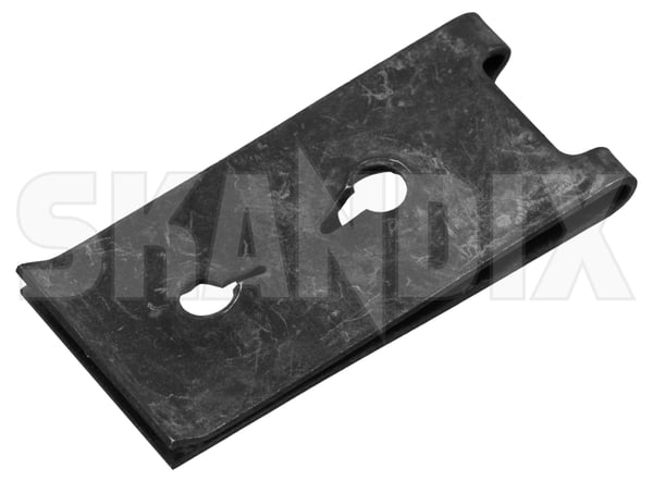 Sheet nut Rear seats upper 680538 (1107032) - Volvo 140, 164, 200 - Keywords: nuts plate nuts sheet nut rear seats upper sheetmetal nuts sheet metal nuts Genuine rear seats upper