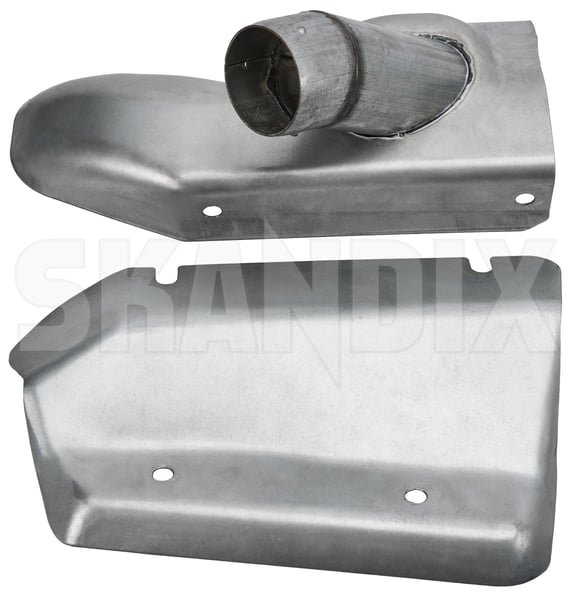 Vorwärmblech oben unten Satz (1107235) - Volvo 200, 700, 900 - Keywords: 242 244 245 700 740 744 745 940 944 945 hitzeschutzbleche motorvorwaermung p240 p242 p244 p245 vorwaermblech oben unten satz vorwaermung skandix SKANDIX oben oberer satz set unten unterer