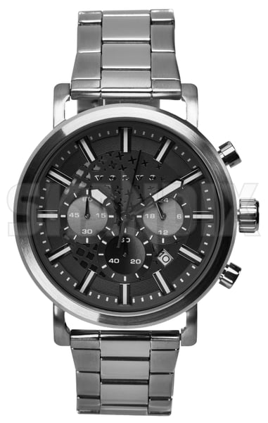 Watch VOLVO  (1107281) - Volvo universal - Keywords: clock watch volvo watchclock watches wrist watch wristwatch Genuine 44 44mm chronograph mm silver stainless steel volvo