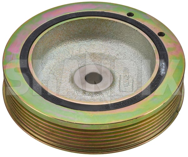 Belt pulley, Crankshaft 31251170 (1107345) - Volvo S40, V40 (-2004) - ОЕ-Numbers: 30616803, 30862878, 30882364, 30883292, 9438631 - Keywords: belt pulley crankshaft Genuine new nos nos old stock