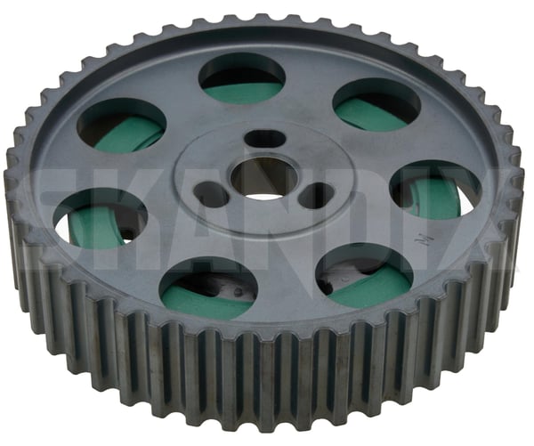 Belt gear, Timing belt outlet side 1271806 (1107348) - Volvo 900, S90, V90 (-1998) - Keywords: belt gear timing belt outlet side Genuine new nos nos old outlet side stock