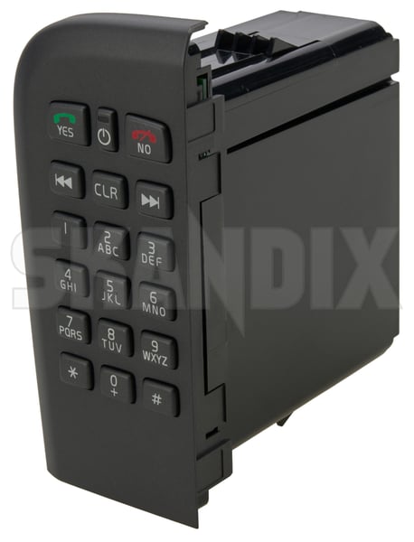 Mobile phone keypad 8633581 (1107421) - Volvo S80 (-2006) - ОЕ-Numbers: 8622401, 9472852, 9496781, 9953120 - Keywords: dial pad keyboard mobile phone mobile phone keypad Genuine car cellphone dashboard for mobile new nos nos old phone stock vehicles with
