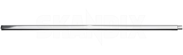 Trim moulding, Glas Triangular window rear right chrome 1255810 (1107480) - Volvo 200 - Keywords: trim moulding glas triangular window rear right chrome window scraper Genuine chrome new nos nos old rear right stock triangular window