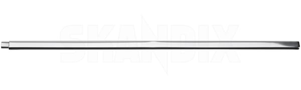 Trim moulding, Glas Triangular window rear left chrome 1255809 (1107481) - Volvo 200 - Keywords: trim moulding glas triangular window rear left chrome window scraper Genuine chrome left rear triangular window