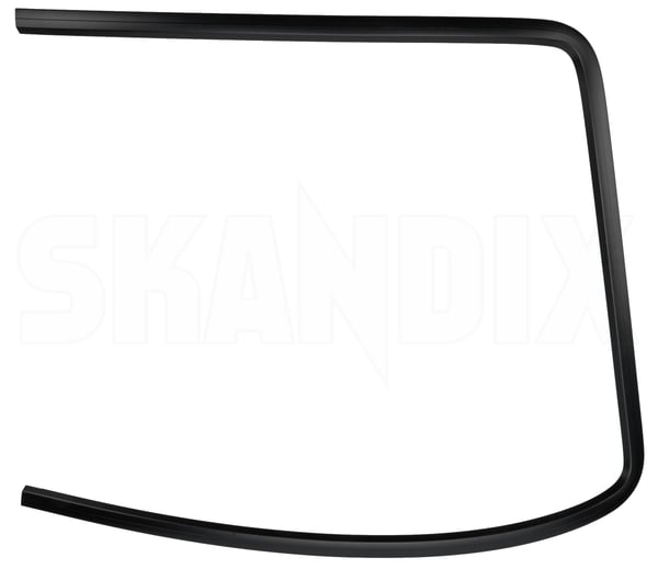 Trim moulding, Glas Windscreen left black 1312718 (1107519) - Volvo 200 - Keywords: trim moulding glas windscreen left black window scraper Genuine black left new nos nos old stock windscreen