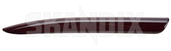 Zierleiste, Türverkleidung hinten rechts walnuss rot 30612276 (1107880) - Volvo S40, V40 (-2004) - Keywords: s40 tuerverkleidungszierleisten v40 zierleiste tuerverkleidung hinten rechts walnuss rot zierleisten Original hinten hinterer rechter rechts rot walnuss