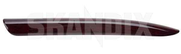 Zierleiste, Türverkleidung hinten links walnuss rot 30612275 (1107881) - Volvo S40, V40 (-2004) - Keywords: s40 tuerverkleidungszierleisten v40 zierleiste tuerverkleidung hinten links walnuss rot zierleisten Original hinten hinterer linker links rot walnuss