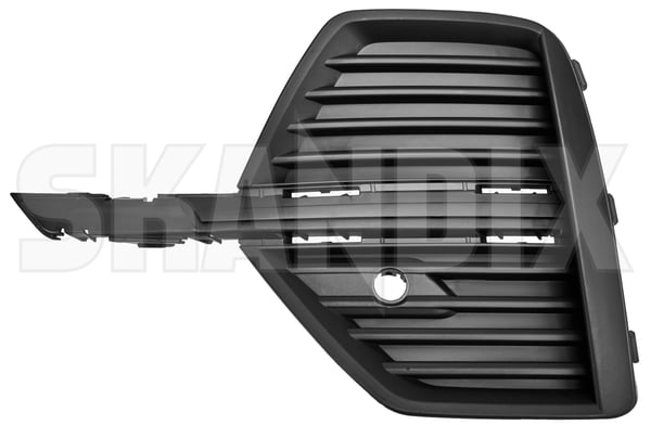 Cover, Bumper Bumber, front Grid left 32234946 (1108309) - Volvo XC60 (2018-) - Keywords: cover bumper bumber front grid left skirts Own-label    bumber bumber  cb01 decorative front grid left strip tj01 tj03 without