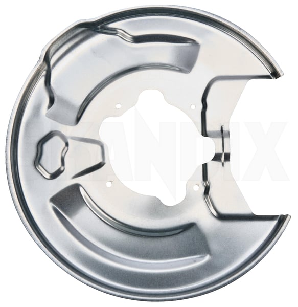 Splash panel, Brake disc left Rear axle 32217286 (1108862) - Volvo S60, V60, V60 CC (2019-) - Keywords: backing plate brake rotor brakerotors dust shields rotors splash guard splash panel brake disc left rear axle Own-label 17 17inch axle inch left rear