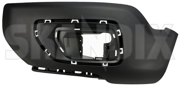 Cover, Bumper front left black 31378965 (1108903) - Volvo XC70 (2008-) - ОЕ-Numbers: 30744504, 31265516 - Keywords: cover bumper front left black skirts Own-label black front left