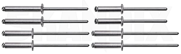 Rivet Kit (1109262) - Volvo 850, C70 (-2005), S70, V70, V70XC (-2000) - Keywords: rivet kit Own-label kit