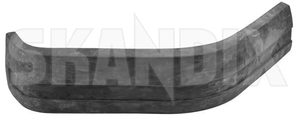 Rubber pad Bumper rear right 1255931 (1109352) - Volvo 200 - ОЕ-Numbers: 1202887 - Keywords: rubber pad bumper rear right skirts Genuine bumper new nos nos old rear right stock