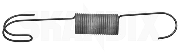 Spring, Park brake cable 1212386 (1109495) - Volvo 164 - Keywords: clamp clamp spring locking spring spring park brake cable Genuine new nos nos old stock