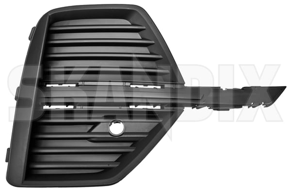 Cover, Bumper Bumber, front Grid right 32234947 (1109508) - Volvo XC60 (2018-) - Keywords: cover bumper bumber front grid right skirts Own-label bumber bumber cb01 decorative front grid right strip tj01 tj03 without