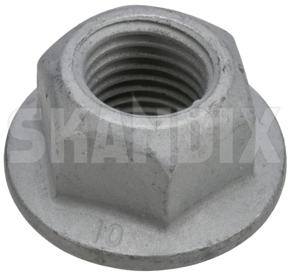 Nut, Control arm mounting self-locking M12 11900443 (1109748) - Saab 9-3 (2003-), 9-5 (2010-) - Keywords: ball joint cross brace handlebars nut control arm mounting self locking m12 nut control arm mounting selflocking m12 strive strut wishbone Own-label axle fasteners inserts klemmteil locking locknuts m12 nuts nyloc nylon outer plastic rear retaining rings self selflocking self locking selflocking stopmutter stoppmutter upper