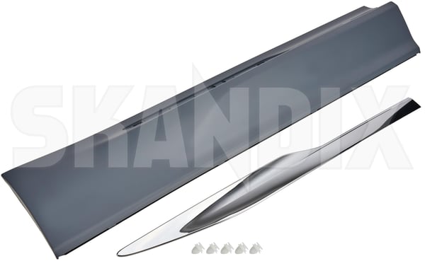 Trim moulding, Door rear right lower to be painted 40007044 (1111293) - Volvo XC60 (2018-) - Keywords: molding moulding trim moulding door rear right lower to be painted Genuine    be lower painted rear right to tr07 xe02