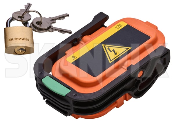 MSD-Unit 9513260 (1111539) - Volvo C40/EC40, XC40/EX40 - Keywords: drivetrain highvoltage batteries high voltage batteries manual service disconnector msd unit msdunit Genuine cb03