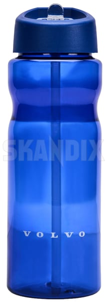 Drinking bottle blue VOLVO  (1111845) - Volvo universal - Keywords: bottle carafe drinking bottle blue volvo waterbottle Genuine blue material plastic synthetic volvo