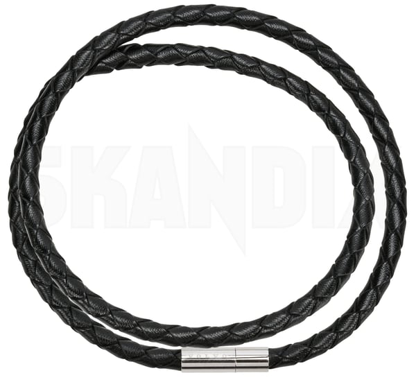 Bracelet 43 cm Leather black VOLVO  (1112180) - Volvo universal - Keywords: arm jewelry bangle bracelet bracelet 43 cm leather black volvo chain bracelet wrist jewelry wristband Genuine 43 43cm black cm leather volvo