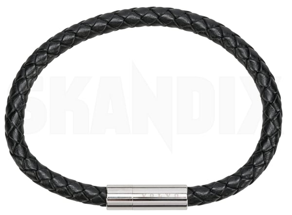 Bracelet 24 cm Leather black VOLVO (1112181) - Volvo universal - Keywords: arm jewelry bangle bracelet bracelet 24 cm leather black volvo chain bracelet wrist jewelry wristband Genuine 24 24cm black cm leather volvo
