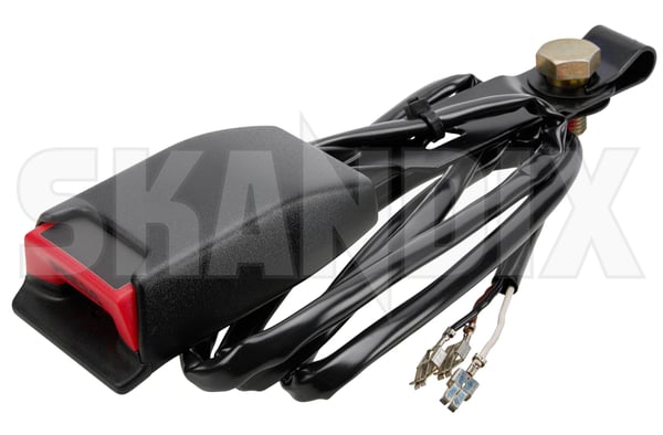 Lock, Safety belt Front seat 9582933 (1112190) - Saab 9000 - ОЕ-Numbers: 9660200, 9697814, 9787581 - Keywords: belts buckle end catch lock safety belt front seat Genuine Hedin Saab Parts front seat seats