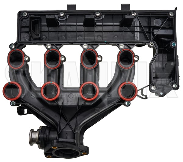 Intake manifold 30725290 (1112316) - Volvo C30, C70 (2006-), S40 (2004-), S80 (2007-), V50, V70 (2008-) - ОЕ-Numbers: 30735051, 30759040, 31251140 - Keywords: intake manifold Own-label oil trap with