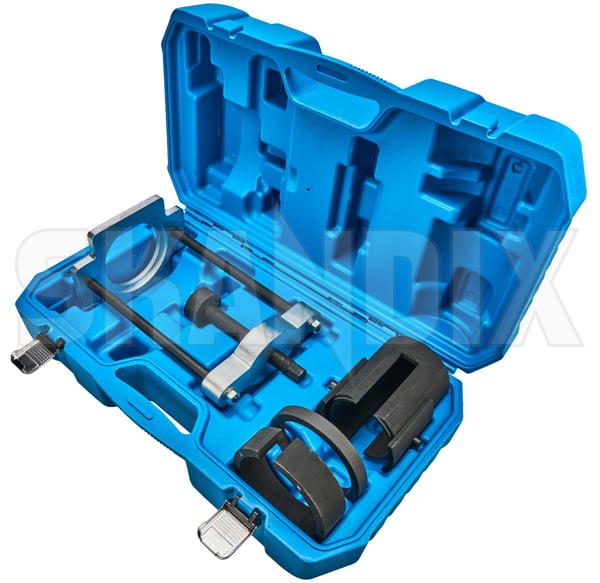 Tool, Suspension bushing Rear axle (1112539) - Volvo S60, V60 (2011-2018), S80 (2007-), V70, XC70 (2008-), XC60 (-2017) - Keywords: bushes tool bushingtool chassis bushings tool special tool tool suspension bushing rear axle Own-label and arm axle bushing for in out pressing rear support