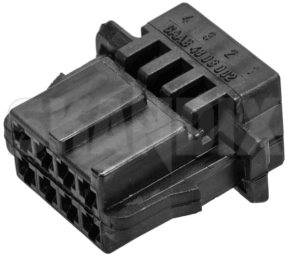 Plug housing 12790200 (1112556) - Saab 9-3 (2003-), 9-5 (-2010) - ОЕ-Numbers: 4807962 - Keywords: plug housing Genuine Hedin Saab Parts 8 8terminal female terminal