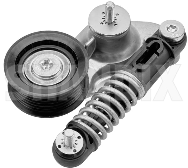 Belt tensioner, V-ribbed belt 31251743 (1112671) - Volvo S60 (2011-2018), S80 (2007-), V60 (2011-2018), V70 (2008-), XC60 (-2017) - Keywords: belt tensioner v ribbed belt belt tensioner vribbed belt Own-label